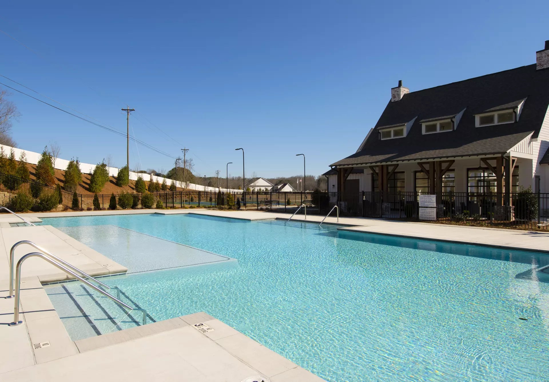 Resort-style community pool at Overbrook Estates, Huntersville NC